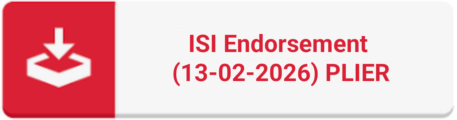 ISI Plier Endorsement